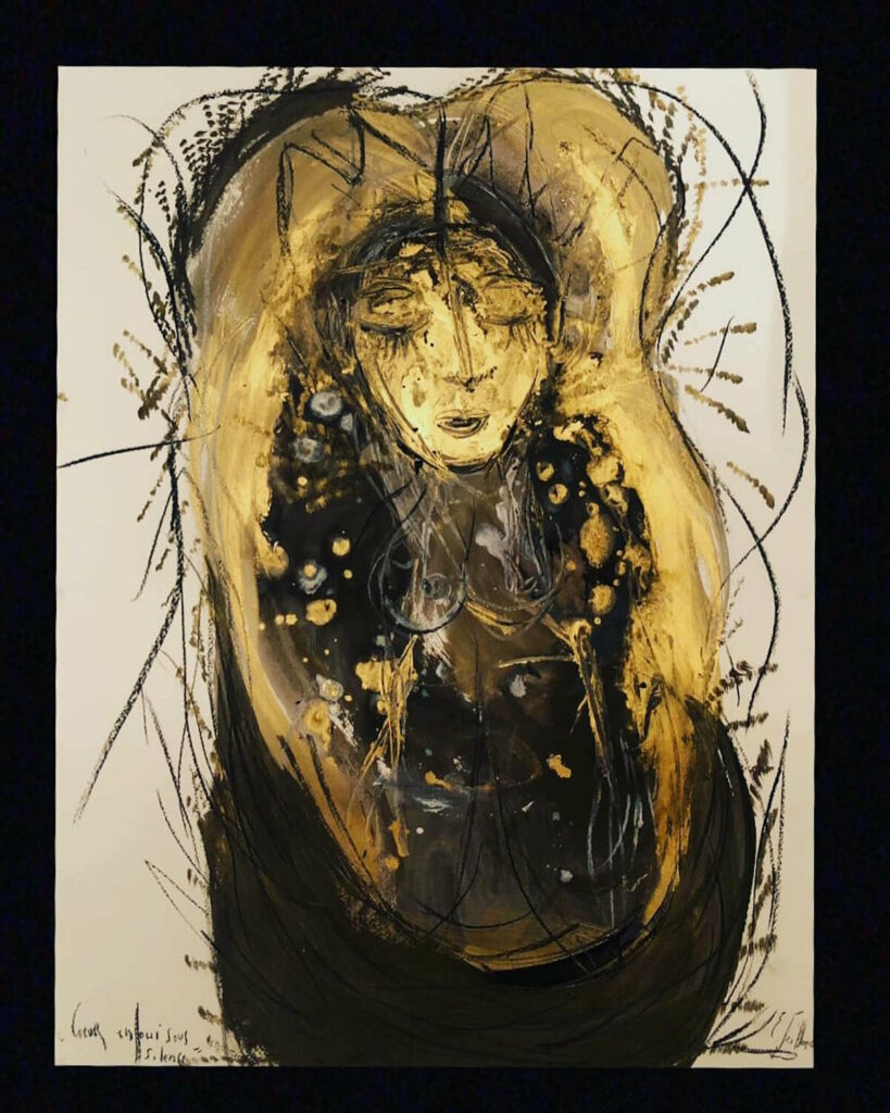 Coeur enfoui sous silence — œuvre d’Émilie Teillaud