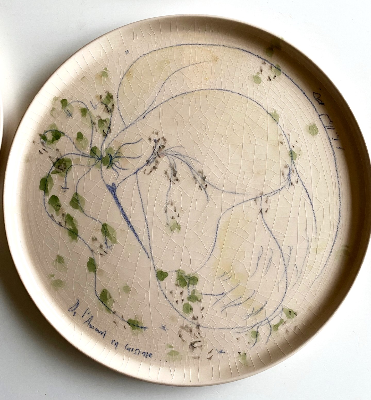 De l'amour en cuisine - assiette - grès émaillé - 2023_edited