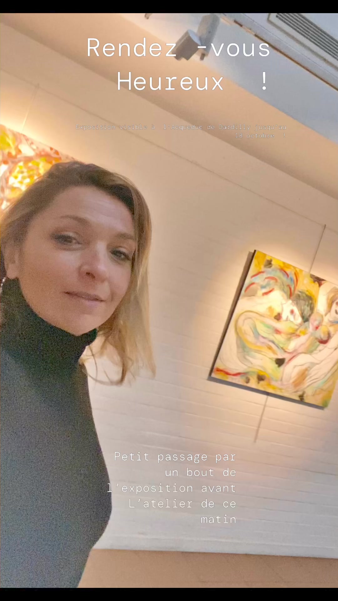 Vue d’exposition des œuvres d’Émilie Teillaud