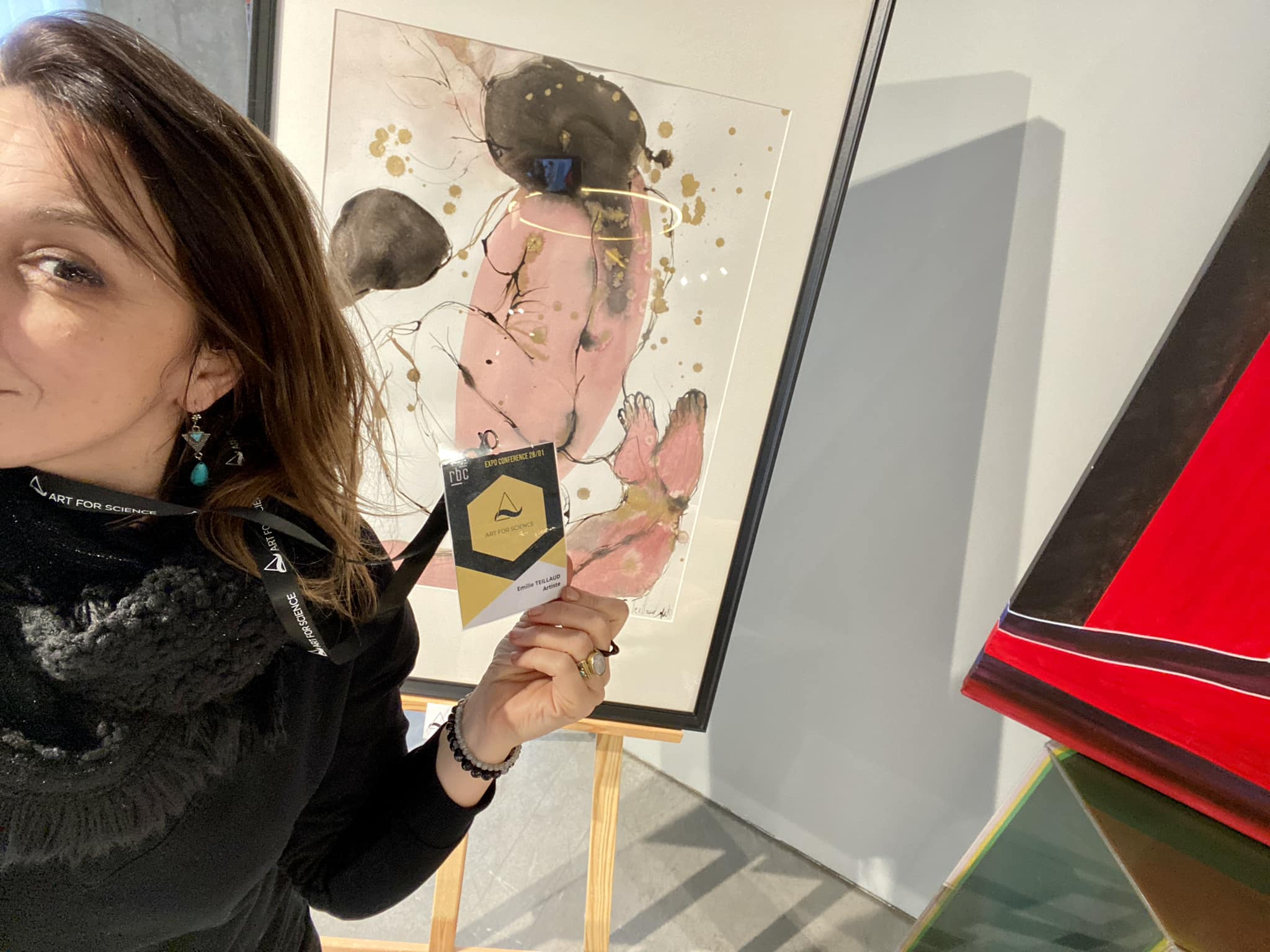 Détail d’une œuvre contemporaine d’Émilie Teillaud