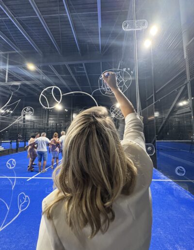 Fresques inauguration all in padel Macon