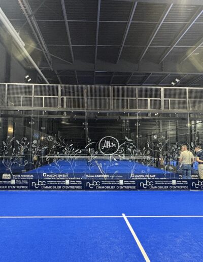 Fresques inauguration all in padel Macon
