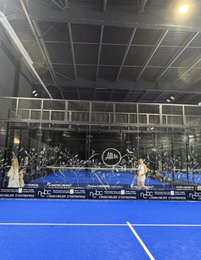 Fresques inauguration all in padel Macon