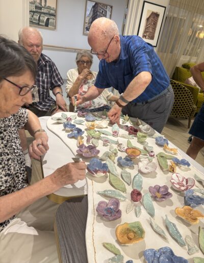 Fresque participative Résidence seniors le clos Macon