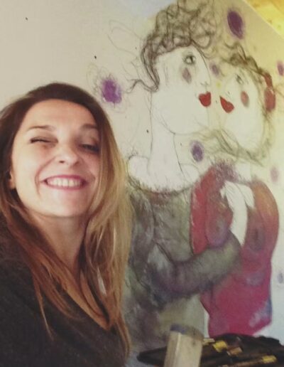 Fresque intimiste chez un particulier par Emilie Teillaud