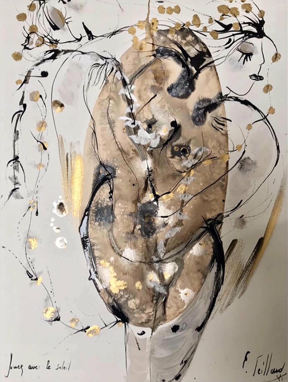 Jouer avec le soleil dessin