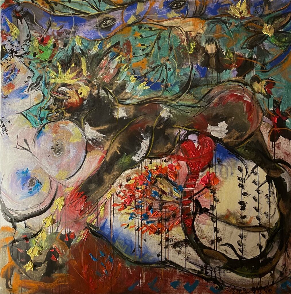 La Danse du Lion — œuvre d’Émilie Teillaud