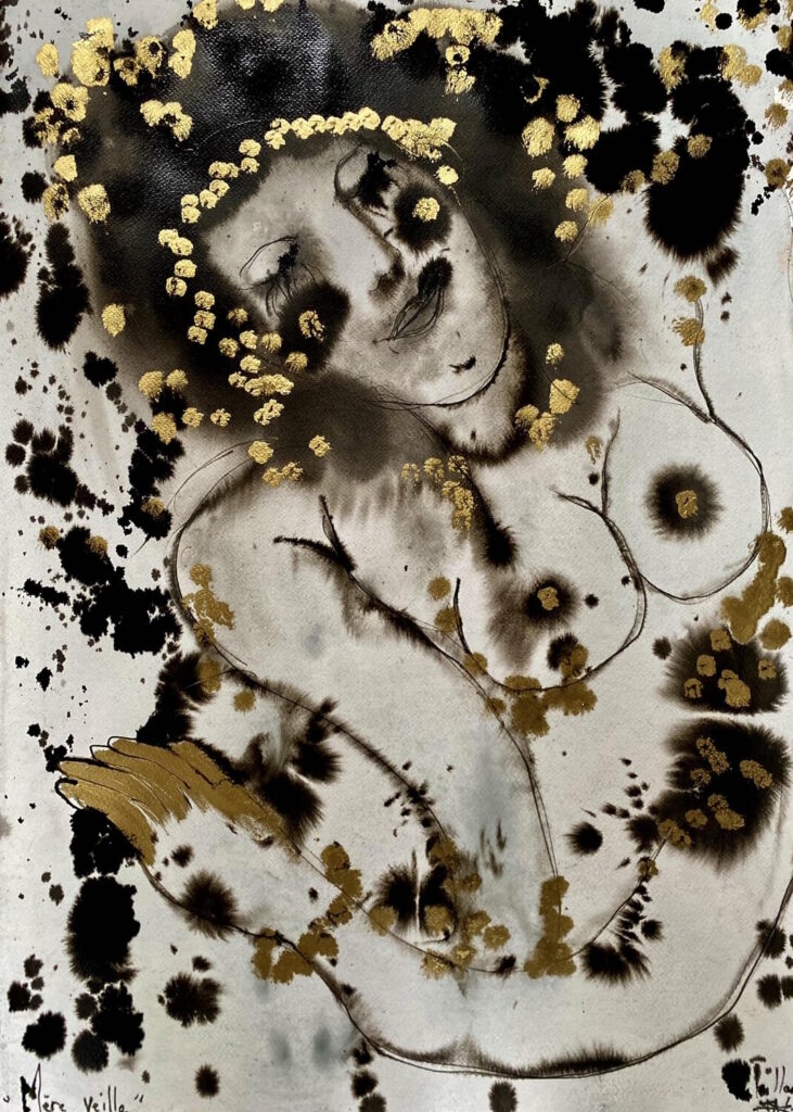 Mère veille — œuvre d’Émilie Teillaud
