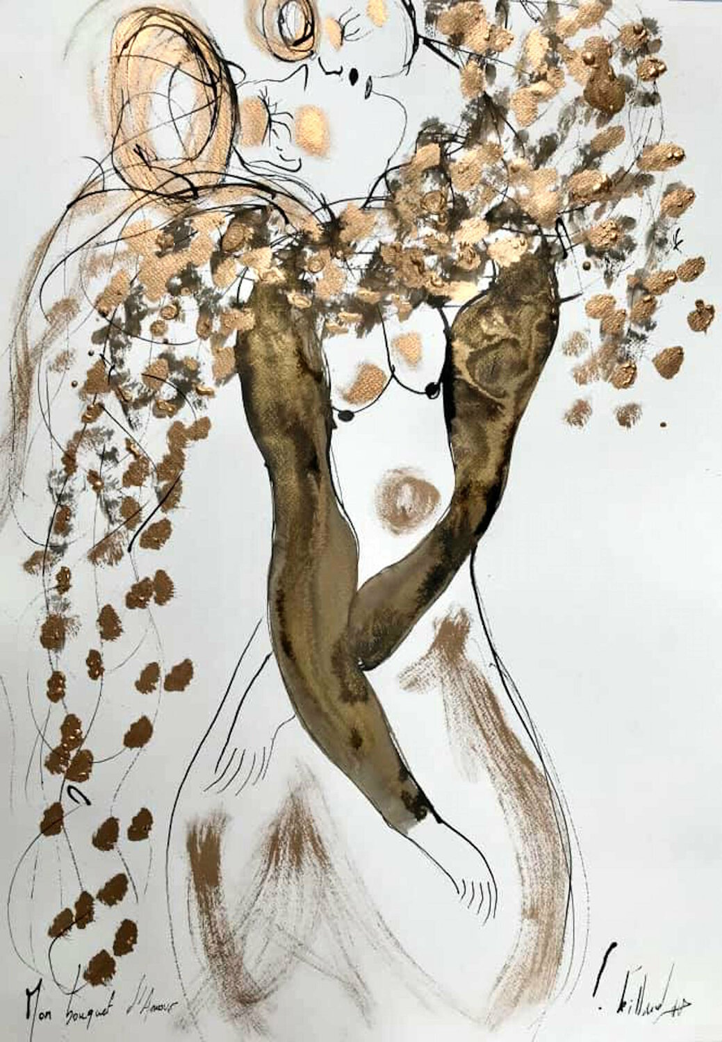 Mon bouquet d'amour dessin