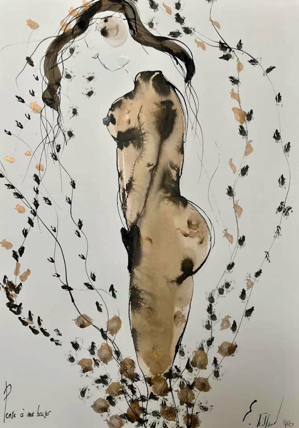 Pense à me baiser dessin
