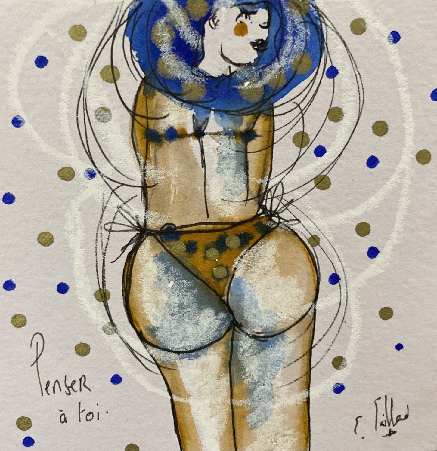 Penser à toi dessin