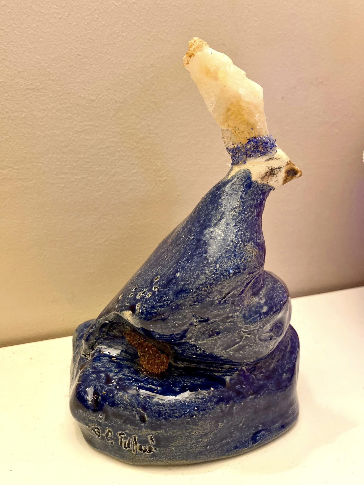Te couver - terre cuite émaillée - 18 cm x 9 cm - 2023 - citrine - disponible 6