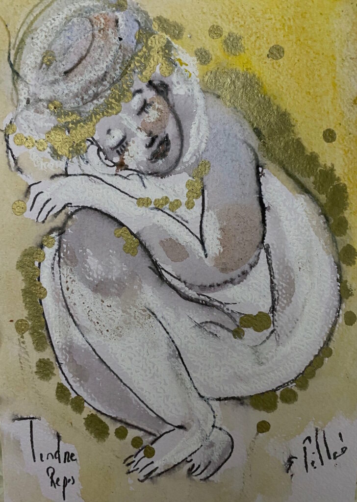 Tendre repos — œuvre d’Émilie Teillaud