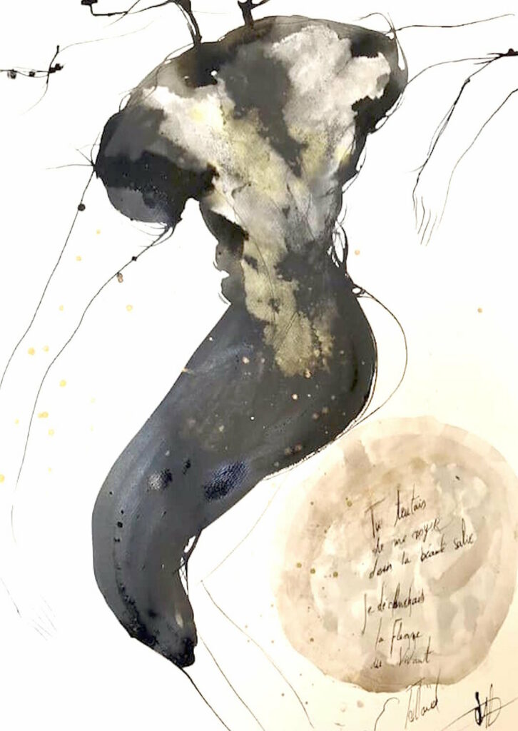la flamme du vivant — œuvre d’Émilie Teillaud