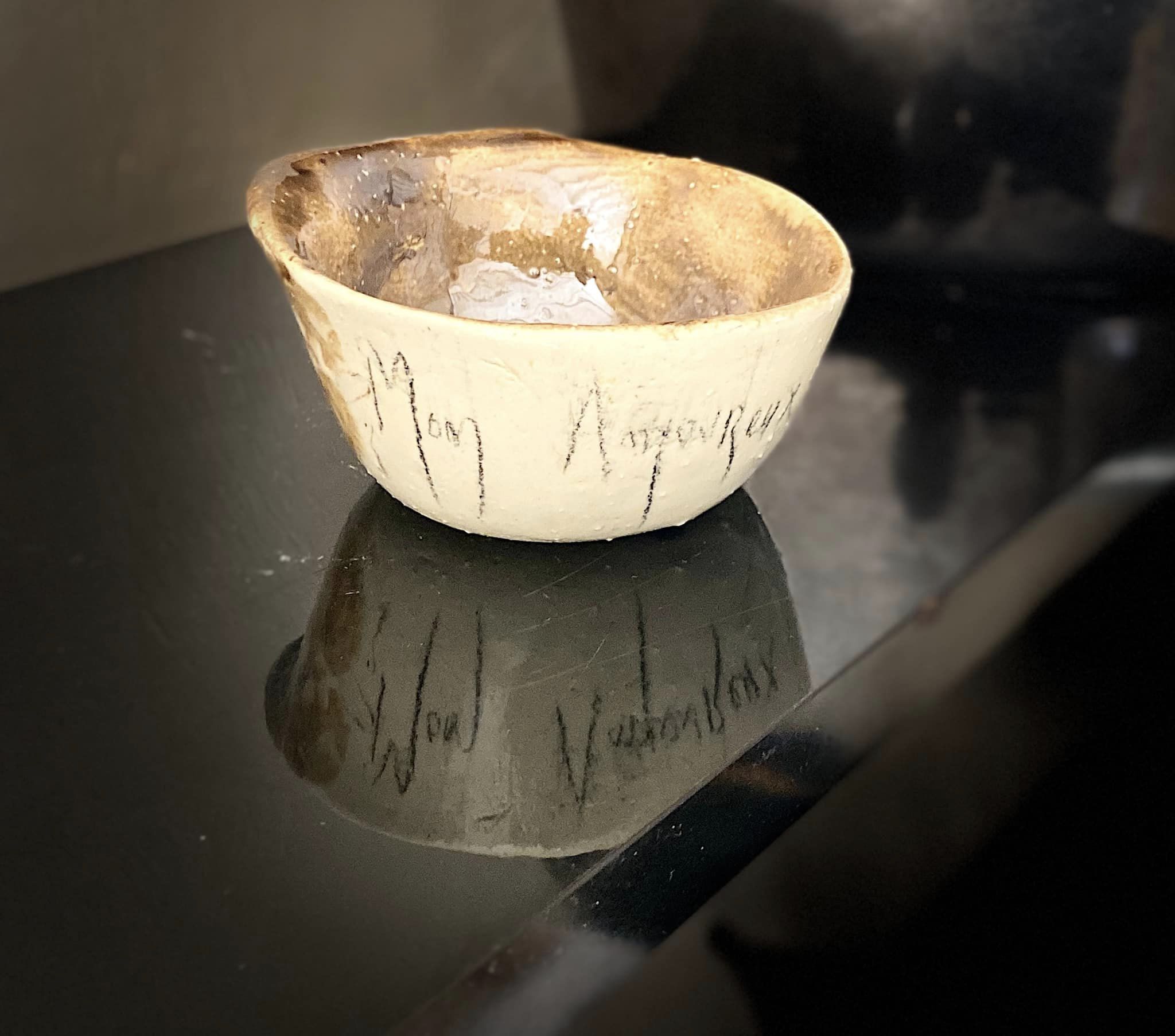 Mon amoureux #2 Tasse Pièce unique tournée à la main, numérotée et signée