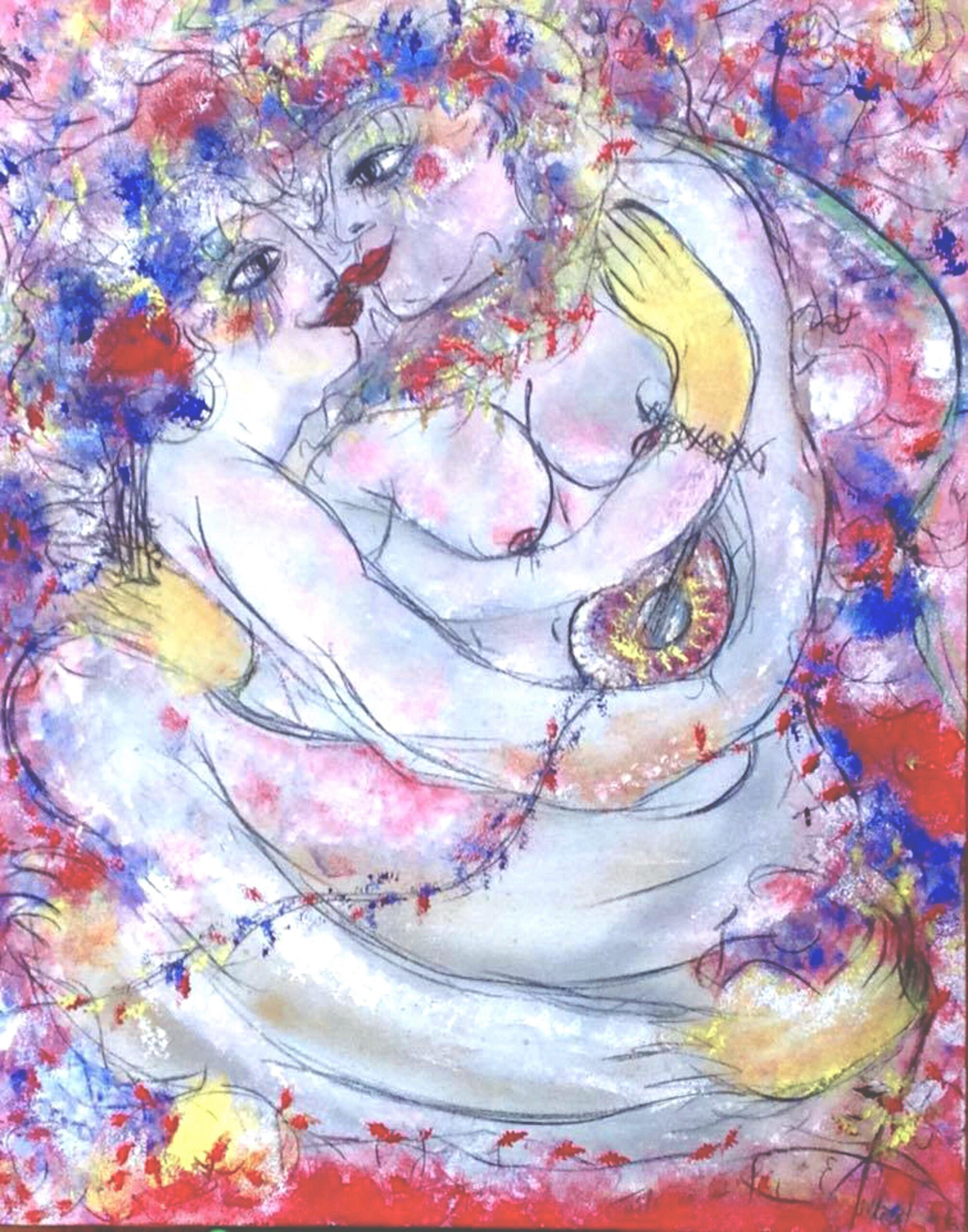 Têtes au Ciel 92x73 cm - 2016 -disponible