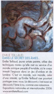 Page presse d'Émilie Teillaud