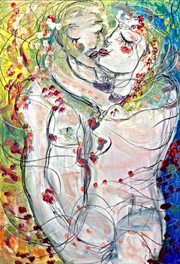 techniques mixtes sur toile - 2025 - 97 cm x 113 cm - 2025 - collection particulière France