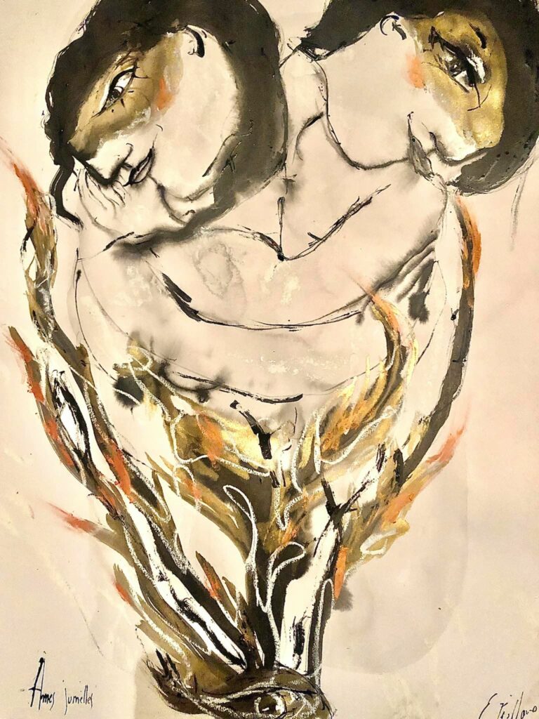 Âmes jumelles — œuvre d’Émilie Teillaud
