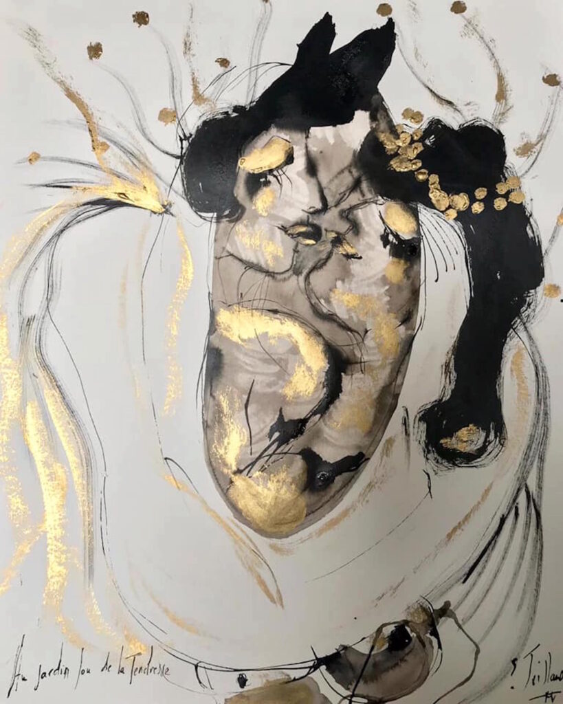 Au jardin fou de la tendresse — œuvre d’Émilie Teillaud