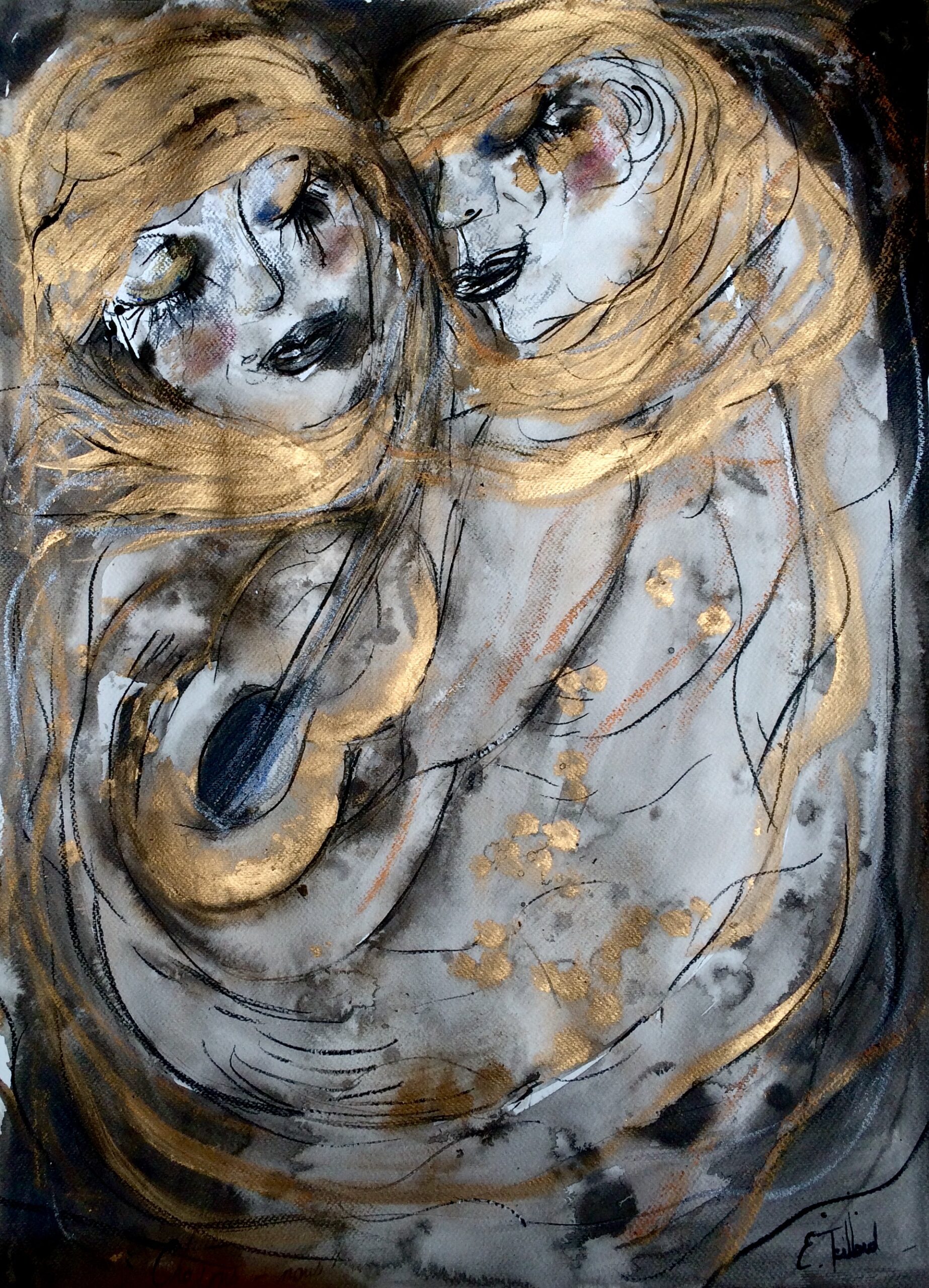 _Choyons nous - 50 cm x 60 cm - techniques mixtes sur papier - 2017 - disponible