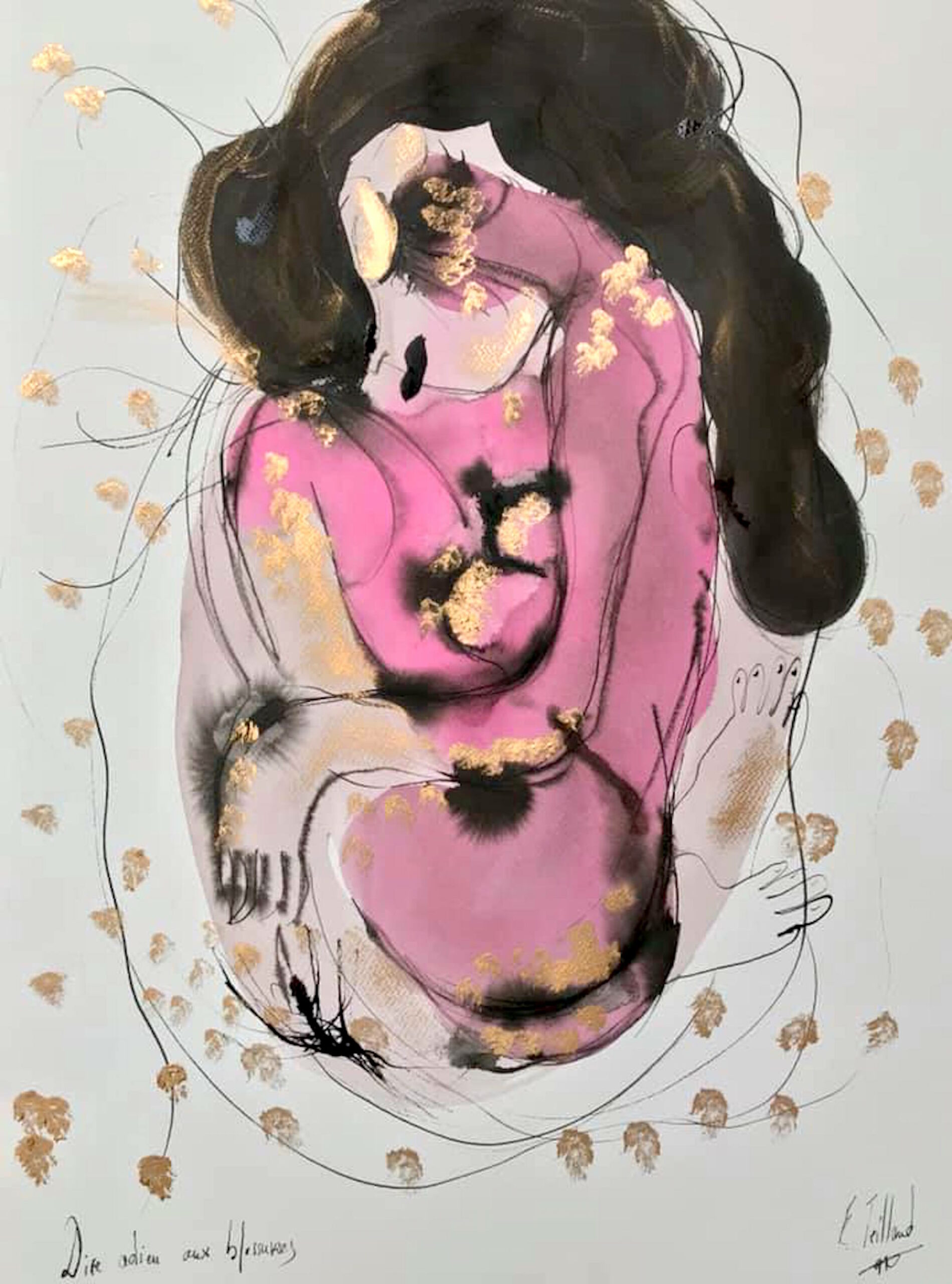 Dire adieu aux blessures- 50 cm x 65 cm - 2020 - disponible