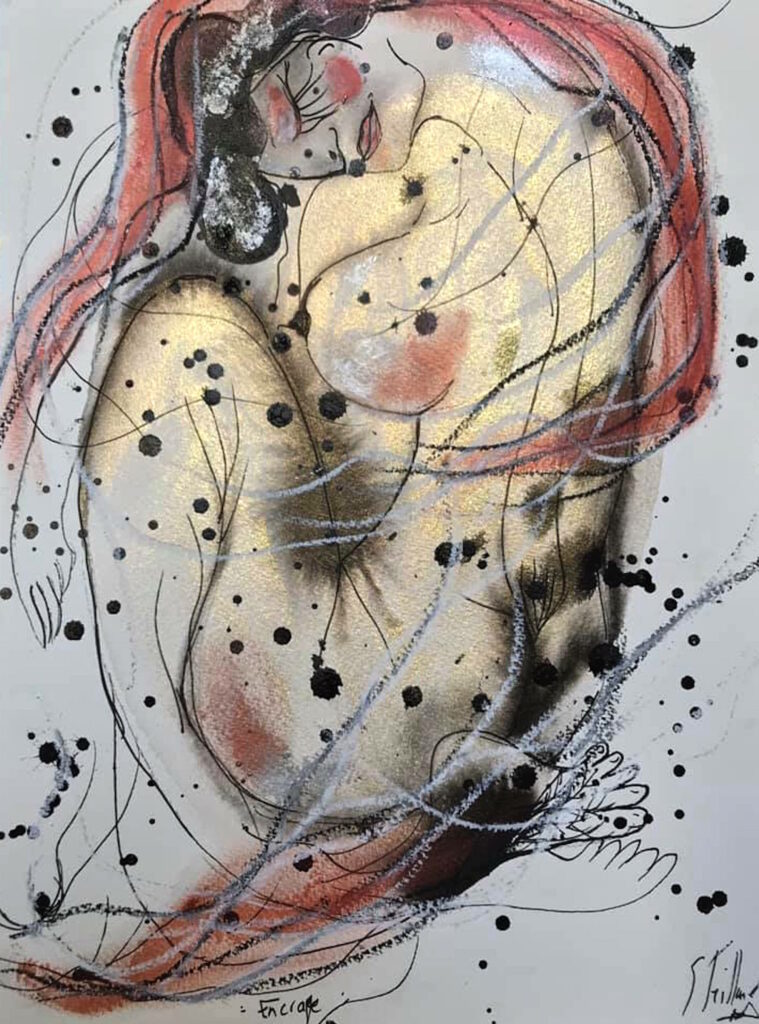 Encrage — œuvre d’Émilie Teillaud