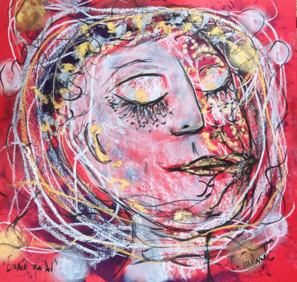 Encrée au sol — œuvre d’Émilie Teillaud