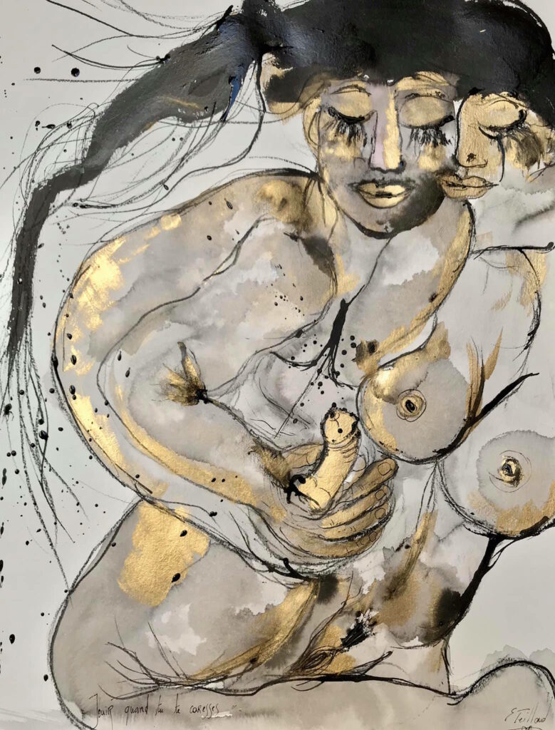 Jouir quand tu te caresses — œuvre d’Émilie Teillaud