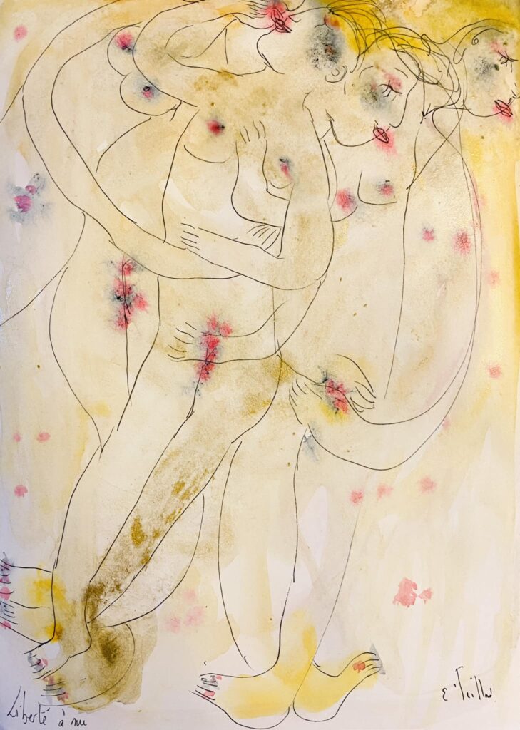 Liberté à nu — œuvre d’Émilie Teillaud