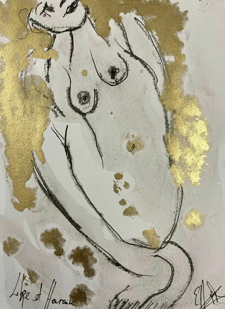 Libre et heureuse — œuvre d’Émilie Teillaud