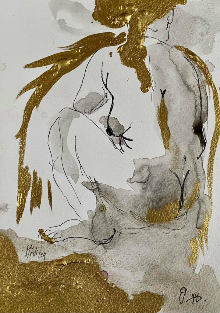 Méditer — œuvre d’Émilie Teillaud