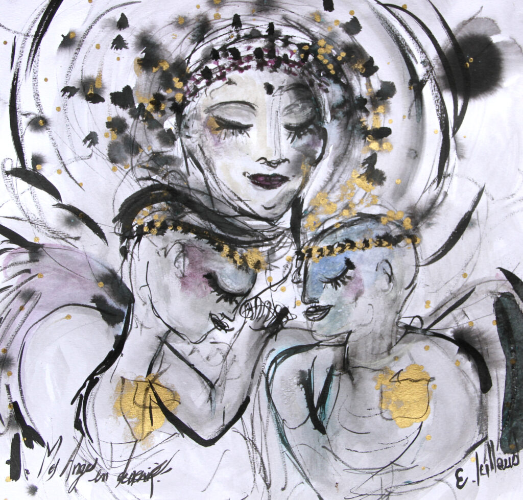 Mes anges en devenir — œuvre d’Émilie Teillaud