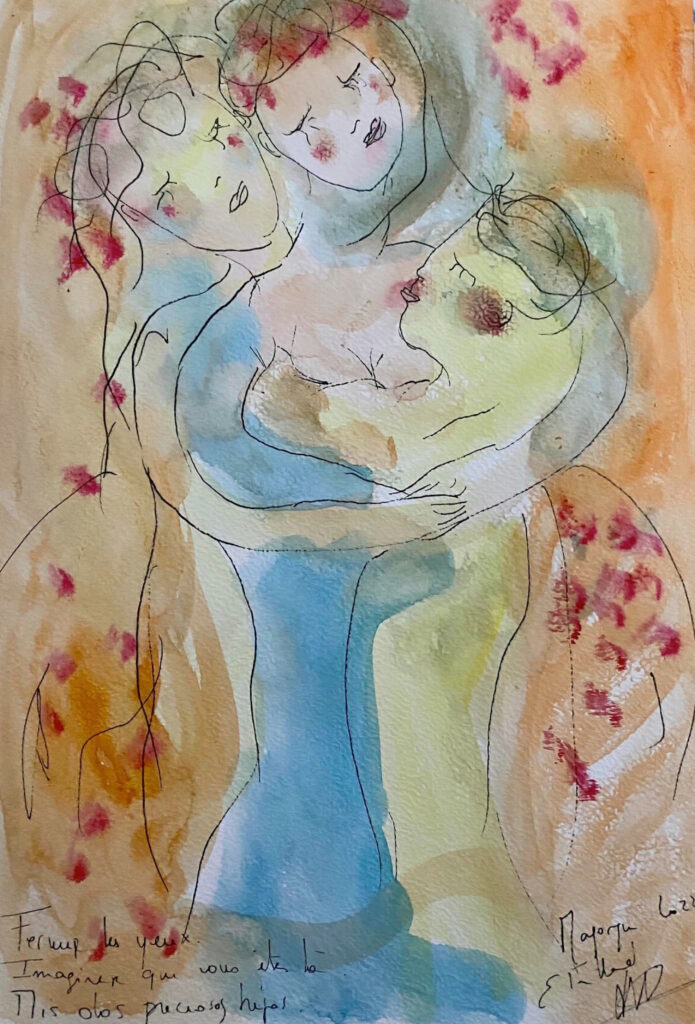 Mis dos preciosos hijos — œuvre d’Émilie Teillaud