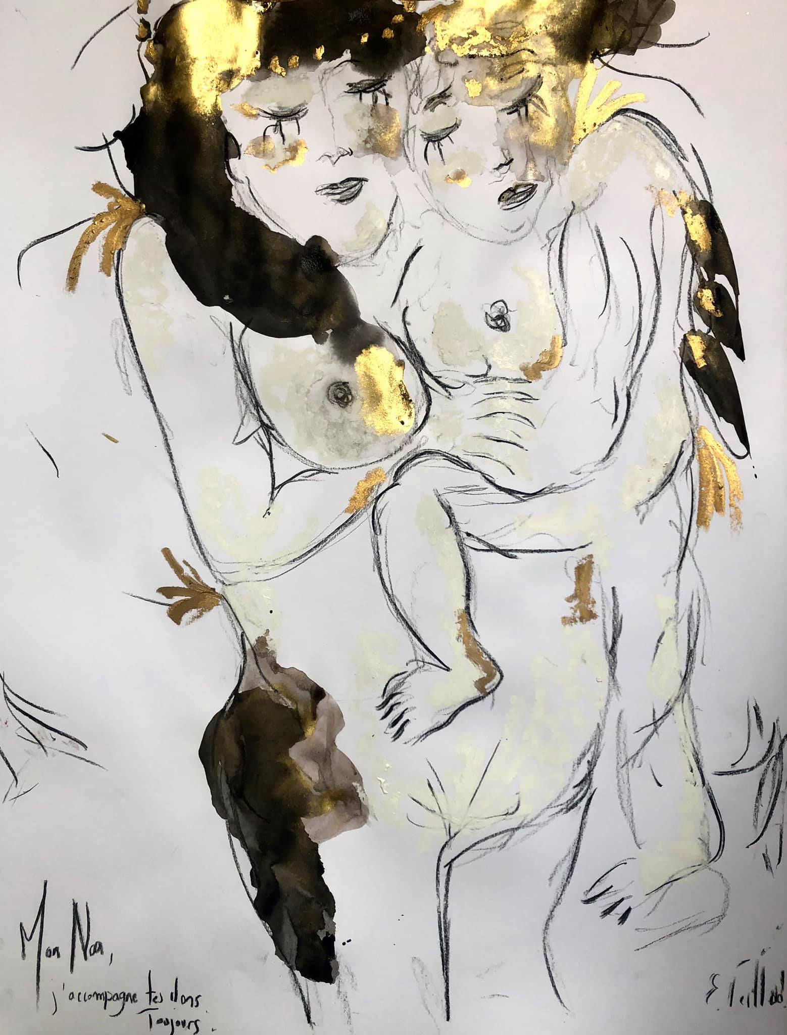 Mon_Noa,_jâ__accompagne_tes_dons._Toujours_-_techniques_mixtes_sur_papier_-_50_cm_x_65_cm_-_2020_-_collection_priveÌ_e