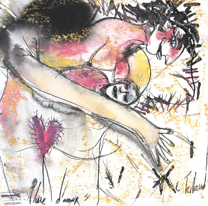 Pluie d&rsquo;amour — œuvre d’Émilie Teillaud