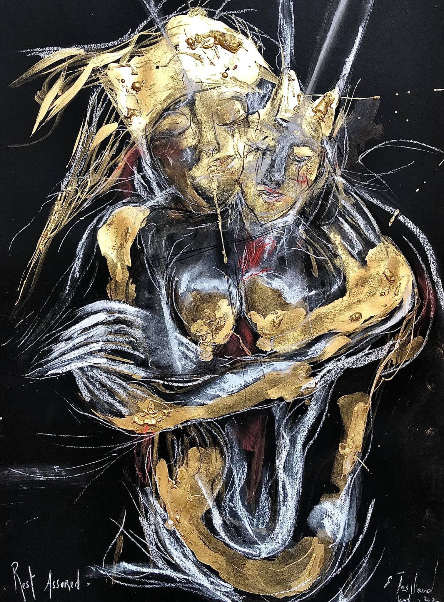 Rest Assured - techniques mixtes sur papier - 50 cm x 60 cm - 2020 - disponible