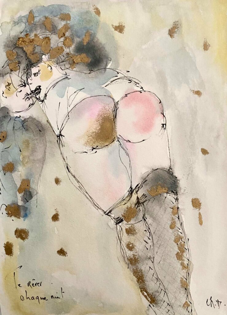 Te rêver chaque nuit — œuvre d’Émilie Teillaud
