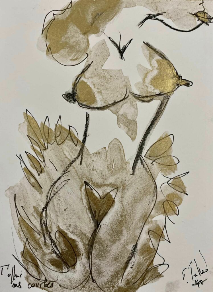 T&rsquo;offrir mes courbes — œuvre d’Émilie Teillaud