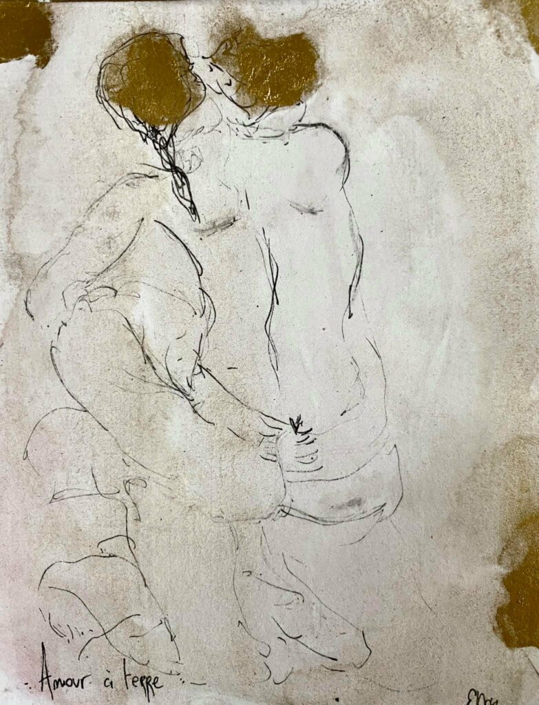 Amour à terre — œuvre d’Émilie Teillaud