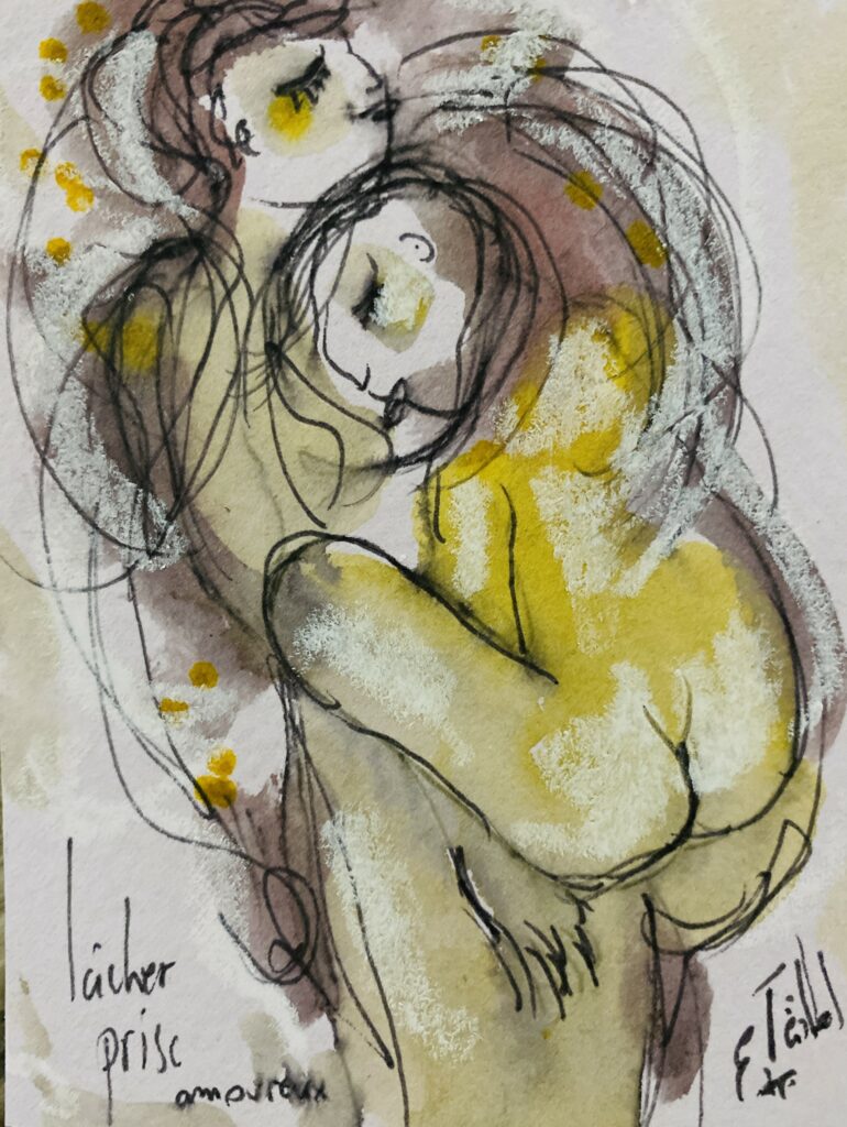 Lâcher prise — œuvre d’Émilie Teillaud