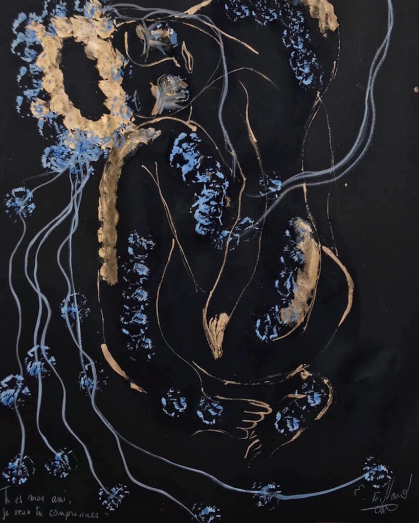Tu es mon ami, je veux que tu comprennes — œuvre d’Émilie Teillaud